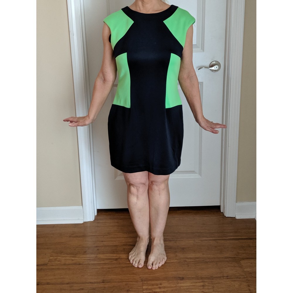 R & M Richards Geo Pattern Sleeveless Dress Size 8